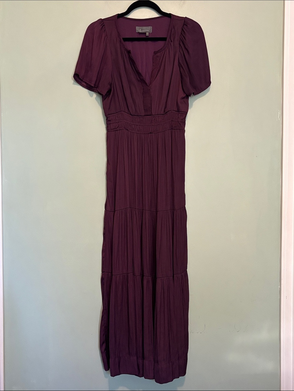 Anthropologie Somerset Maxi Dress in Plum (Size S) - Picture 2 of 8
